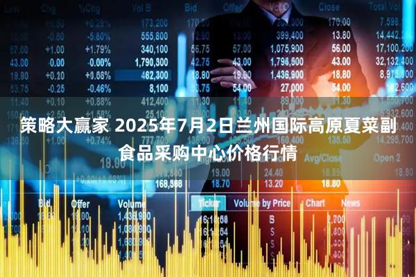 策略大赢家 2025年7月2日兰州国际高原夏菜副食品采购中心价格行情